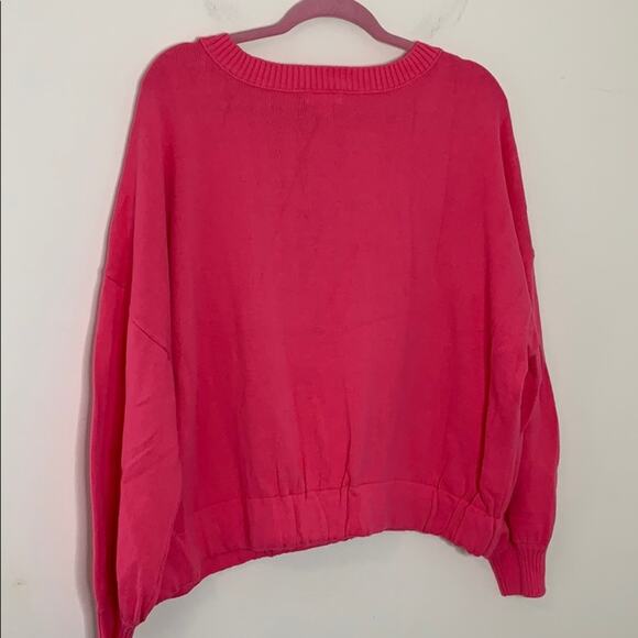Abound Pink Magenta V-Neck Knit Sweater NWT Size XXL - Picture 5 of 9